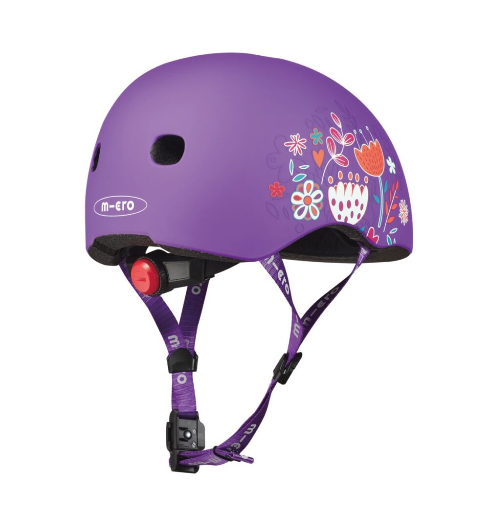 large Micro Helmet Floral Purple 1