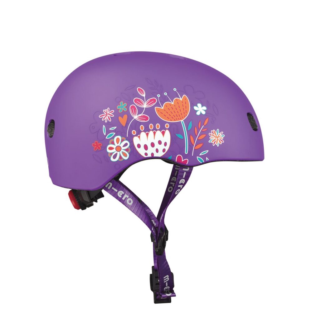 large Micro Helmet Floral Purple 3