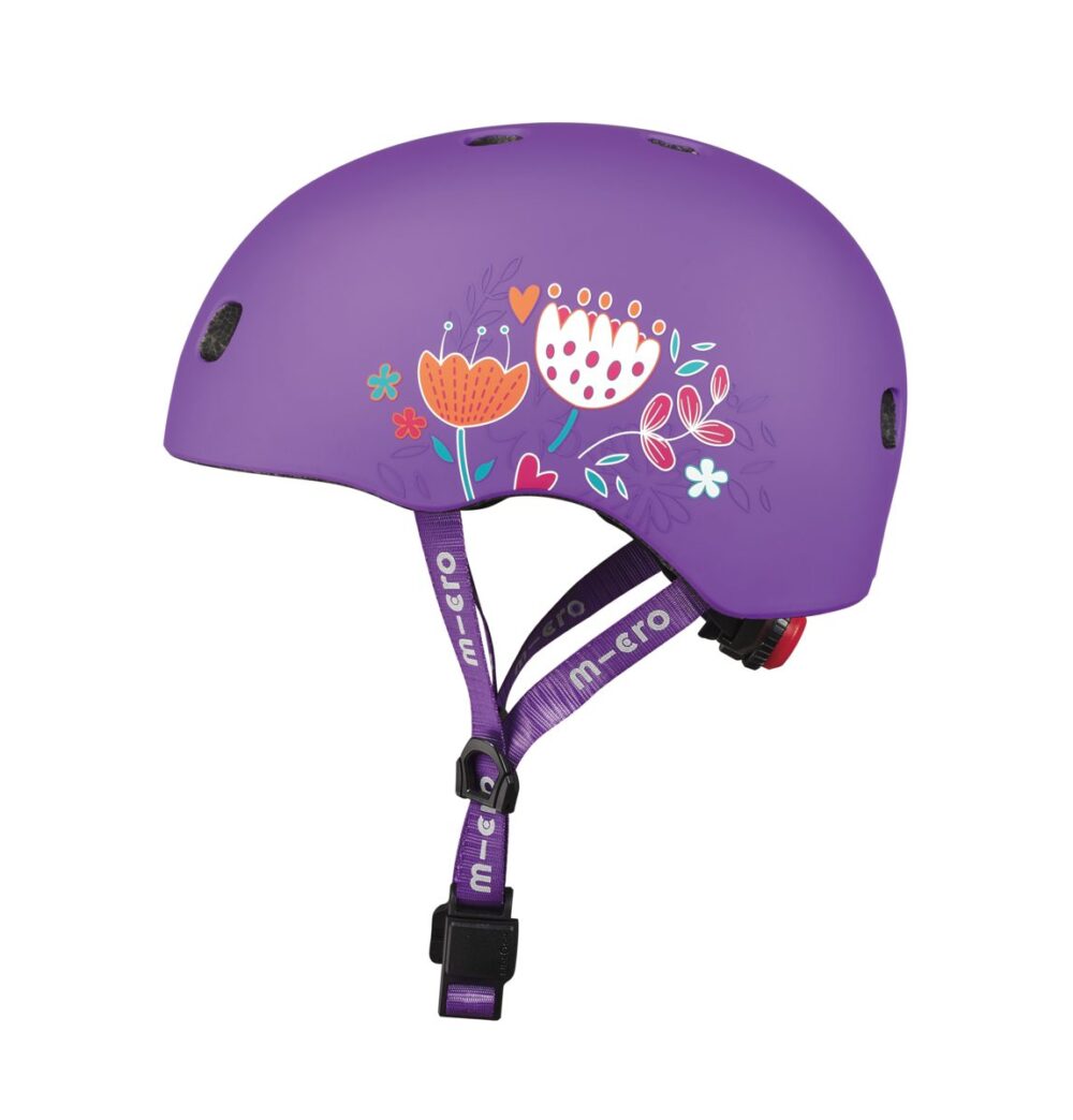 large Micro Helmet Floral Purple 5