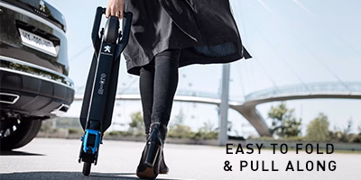 peugot e kick folding function